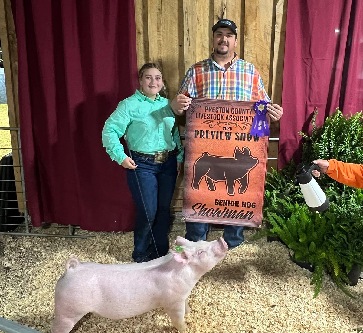 Reserve Champion Market Hog & Champion Showman - Kristen Ritchey 2